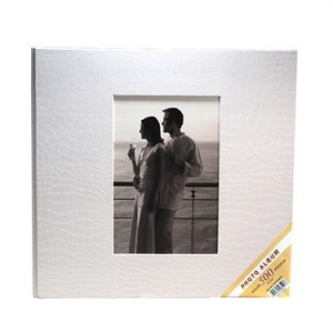10x15 500 Lük Deri Fotoğraf Albümü Beyaz