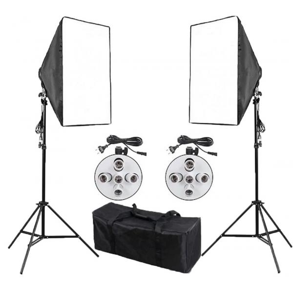 5 Duylu 50x70 Softbox Fotoğraf Ve Video Sürekli Işık